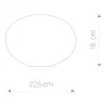 NUAGE 7021 Nowodvorski asztali lámpa fehér E27 asztali lámpa üvegbúra acél+üveg ⌀22,5 cm modern