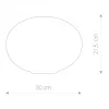 NUAGE 7022 Nowodvorski asztali lámpa fehér E27 asztali lámpa üvegbúra acél+üveg ⌀30 cm modern