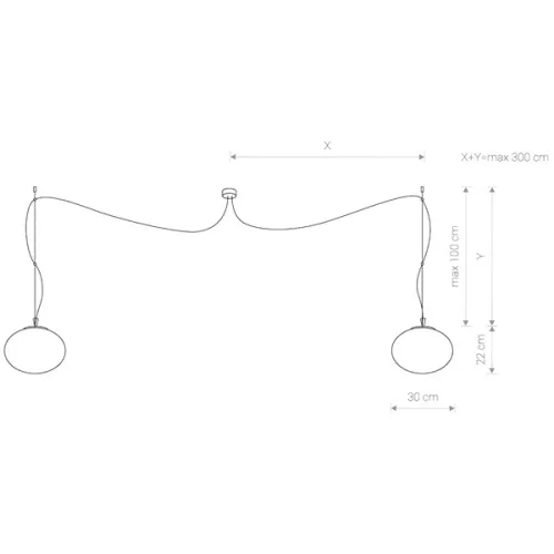 NUAGE 9272 Nowodvorski asztali lámpa fehér 2xE27 asztali lámpa üvegbúra acél+üveg ⌀30 cm modern