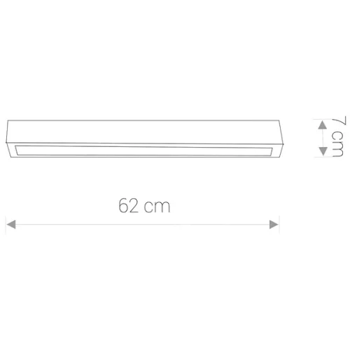 STRAIGHT 9620 Nowodvorski fali lámpa T8 fluoreszkáló 10W 3000K 62 cm meleg