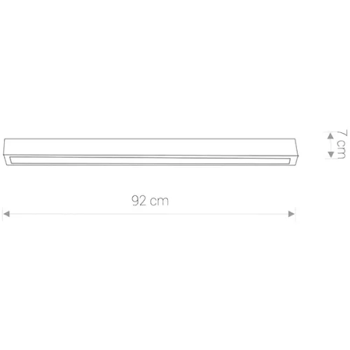 STRAIGHT 9627 Nowodvorski fali lámpa T8 fluoreszkáló 14W 3000K 92 cm meleg