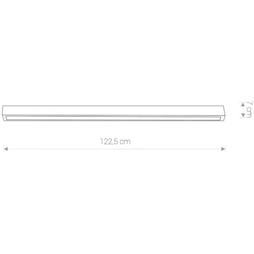 STRAIGHT 9628 Nowodvorski fali lámpa T8 fénycső 18W 3000K 122,5 cm meleg