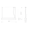 Függesztett lámpa SOFT LED 9546 Nowodvorski T8 fénycső 16W 3000K 94,5 cm Meleg