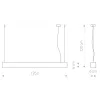SOFT LED 9543 Nowodvorski Függesztett lámpa T8 Fénycső 22W 3000K 125,5 cm Meleg