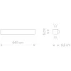 Fali lámpa SOFT LED 9525 Nowodvorski T8 fénycső 11W 3000K 64,5 cm Meleg