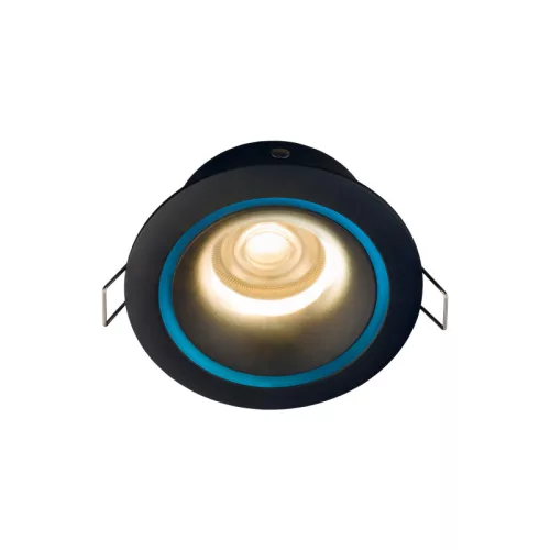 HALOGÉN lámpatest Süllyesztett Hermetic Soffit FOXTROT 8374 GU10 Fekete IP54 RÖGZÍTETT