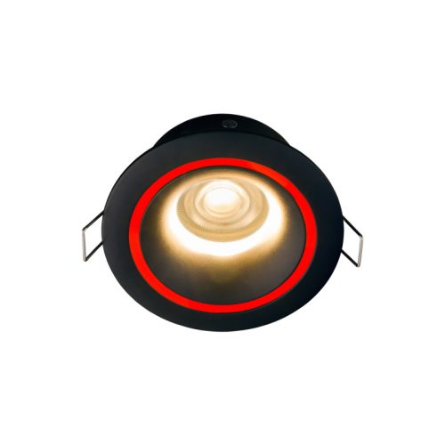 HALOGEN lámpatest Süllyesztett Hermetic Soffit FOXTROT 8374 GU10 Fekete IP54 RÖGZÍTETT