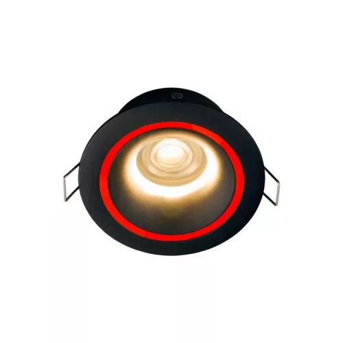 HALOGÉN lámpatest Süllyesztett Hermetic Soffit FOXTROT 8374 GU10 Fekete IP54 RÖGZÍTETT