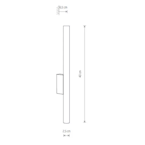Fali lámpa LASER WALL 8048 Nowodvorski fehér 2xG9 fali lámpa minimalista
