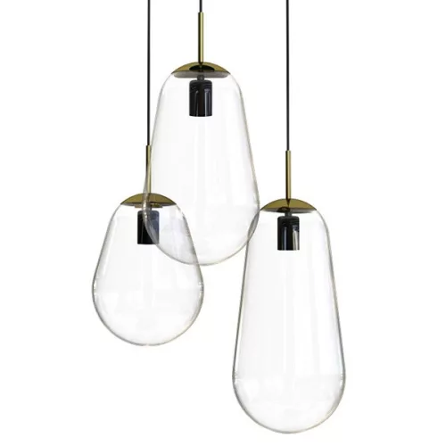 PEAR III 7794 Nowodvorski 3xE27 függőlámpa üvegbúra Modern