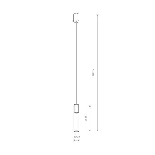 Függesztett lámpa CYLINDER L 7864 Nowodvorski GU10 mennyezeti túlnyúlás modern