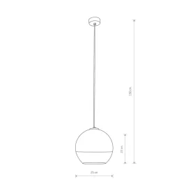   Függesztett lámpa GLOBE PLUS M 7606 Nowodvorski fekete króm E27 mennyezeti túlnyúló üveg lámpaernyő modern