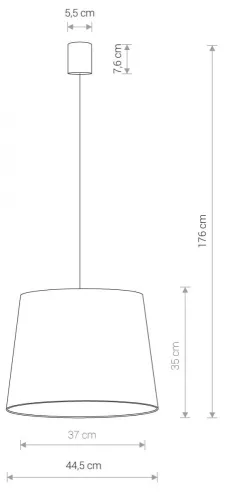 CONE M 8442 Nowodvorski függőlámpa fehér E27 mennyezeti túlnyúló lámpaernyő modern