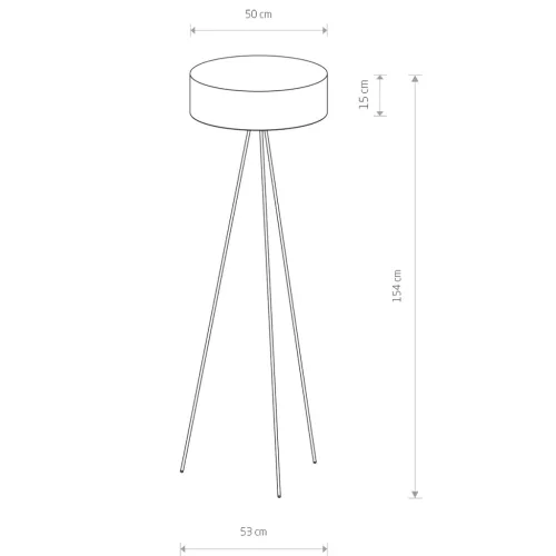 CADILAC III 7988 Nowodvorski állólámpa fekete 3xE27 állványos állólámpa magasság 154 cm modern