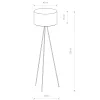 CADILAC I 8191 Nowodvorski állólámpa fehér E27 állványos állólámpa magasság 156 cm modern