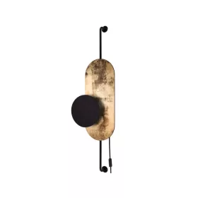   WHEEL LUX I 8430 Nowodvorski fali lámpa fekete és arany G9 fali lámpa Modern