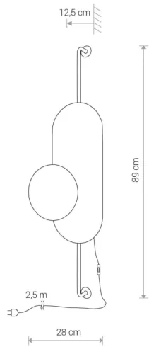 WHEEL LUX I 8430 Nowodvorski fali lámpa fekete és arany G9 fali lámpa Modern