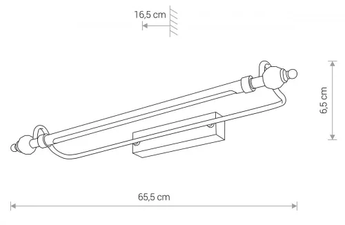 REMBRANT M 8166 Nowodvorski Gold LED fali lámpa Antik fali lámpa