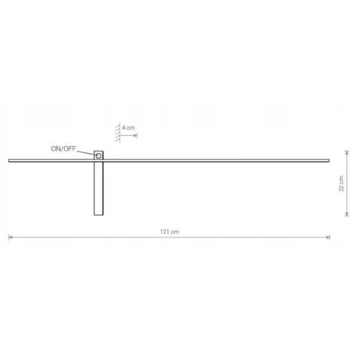 IMPULSE L 8117 Nowodvorski Fali lámpa Fekete LED fali lámpa Modern