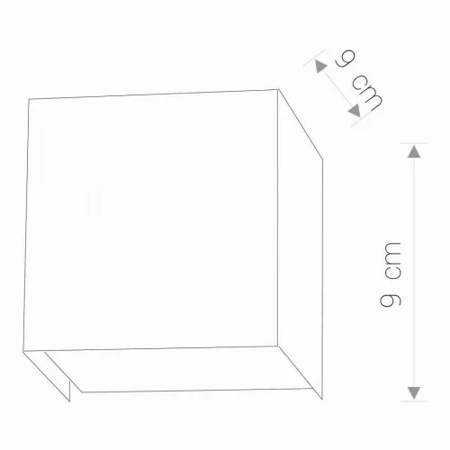 CUBE 5267 Nowodvorski króm fali lámpa G9 Cube geometrikus fali lámpa