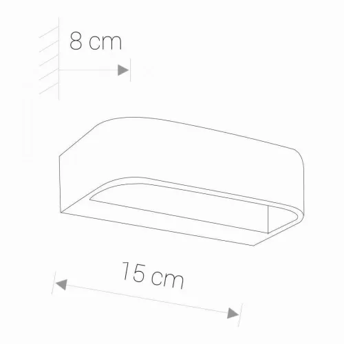 GESS 6912 Nowodvorski fehér LED fali lámpa Modern