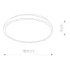 LED felületre szerelhető mennyezeti fürdőszobai lámpa AGNES ROUND 8186 22W 4000K IP44 fehér Nowodvorski