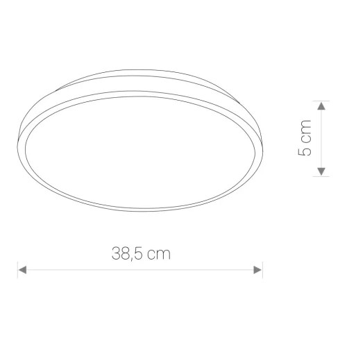LED felületre szerelhető mennyezeti fürdőszobai lámpa AGNES ROUND 8183 22W 4000K IP44 fekete Nowodvorski