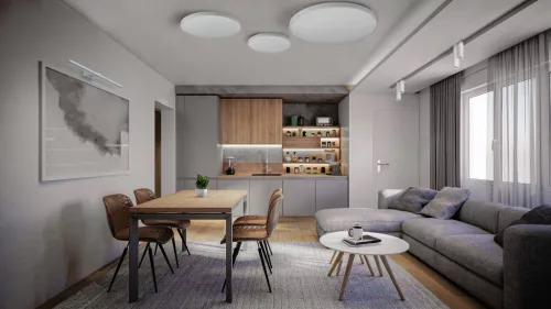 LED felületre szerelhető mennyezeti fürdőszobai lámpa AGNES ROUND 8210 64W 3000K IP44 fehér Nowodvorski