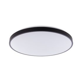   LED felületre szerelhető mennyezeti fürdőszobai lámpa AGNES ROUND 8185 64W 4000K IP44 fekete Nowodvorski