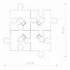 PUZZLE IV mennyezeti lámpa 9728 Nowodvorski szürke 4xGU10 gyerekrejtvény