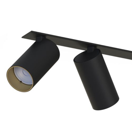 MONO SURFACE VI mennyezeti lámpa 7693 Nowodvorski fekete-arany 6xGU10 süllyesztett szalag 200cm modern spotlámpa