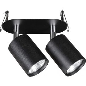   EYE FIT II mennyezeti lámpa 9398 Nowodvorski fekete 2xGU10 süllyesztett spotlámpa modern