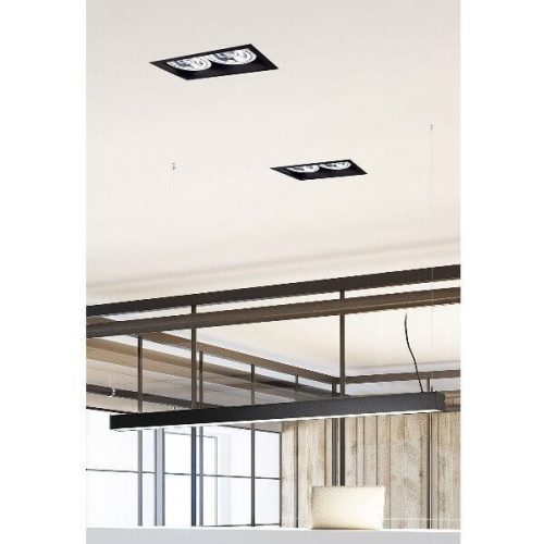 Mennyezeti lámpa MOD II 9416 Nowodvorski fekete 2xGU10 süllyesztett spot modern