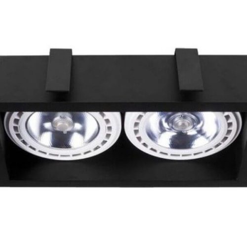 Mennyezeti lámpa MOD II 9416 Nowodvorski fekete 2xGU10 süllyesztett spot modern