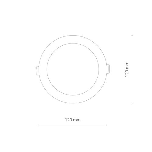 LED süllyesztett mennyezeti fürdőszobai lámpatest CL KOS 8781 8W 4000K IP44 Fehér Nowodvorski