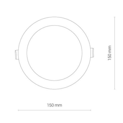 LED süllyesztett mennyezeti fürdőszobai lámpatest CL KOS 8778 10W 4000K IP44 Fehér Nowodvorski