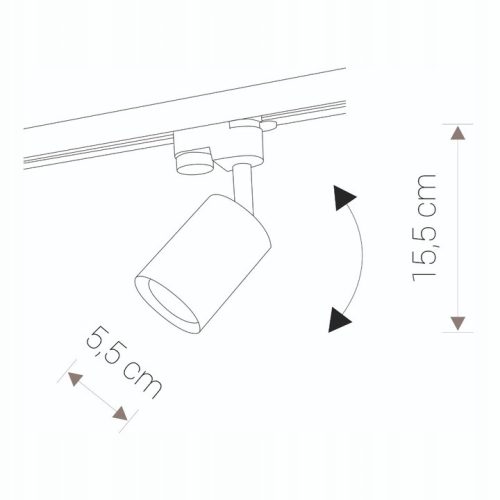 PROFIL EYE Spot mennyezeti lámpa 9322 Nowodvorski fekete GU10 spotlámpa sínen spot világítás modern