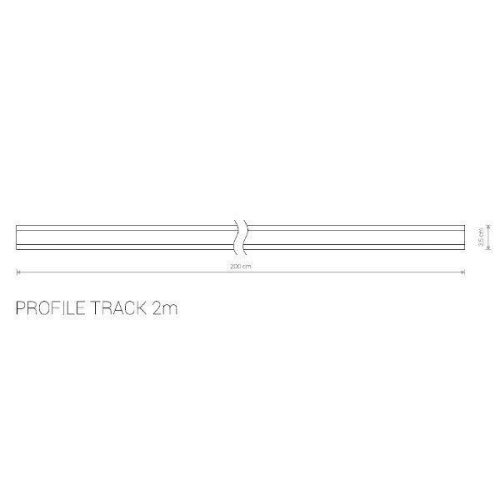 Gyűjtősín PROFIL NYÁVÁNY Fehér Egyfázisú Gyújtósín lámpákhoz 2m 9451 Nowodvorski