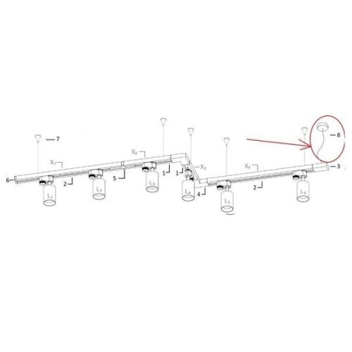 PROFIL TÁPELLÁTÁS KÉSZLET Tápegység felfüggesztés egyfázisú gyűjtősínhez fekete 9238 Nowodvorski