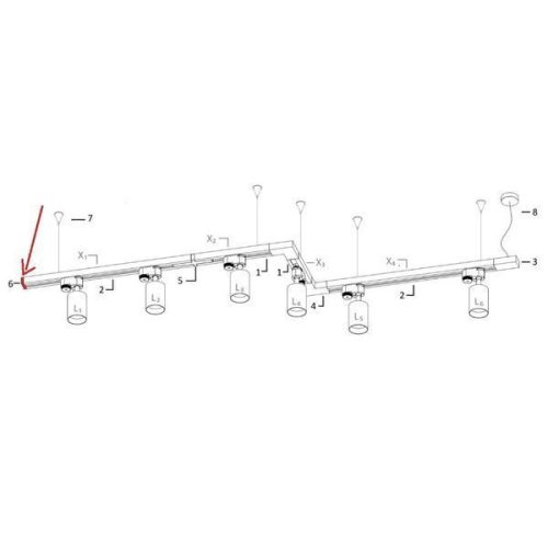 PROFIL ZUTÁS SAPKA Végsapka gyűjtősínhez, fehér 9457 Nowodvorski