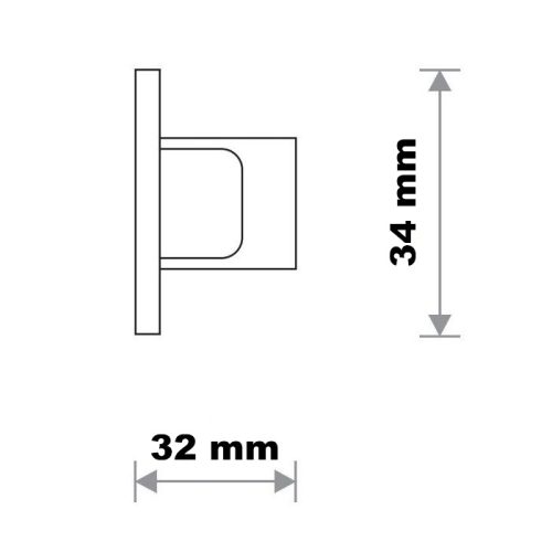 Süllyesztett zárósapka PROFIL SÜLÉLYES ZOTT VÉGFELVÉTEL gyűjtősínhez Fekete 8975 Nowodvorski