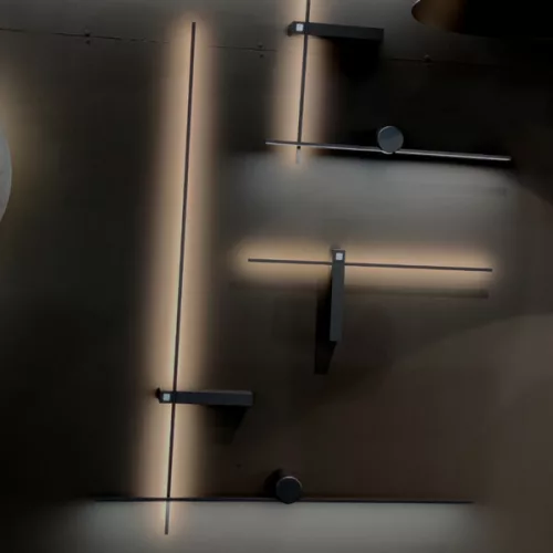 PIN M 8128 Nowodvorski Fali lámpa Fekete LED IP44 Modern fali lámpa