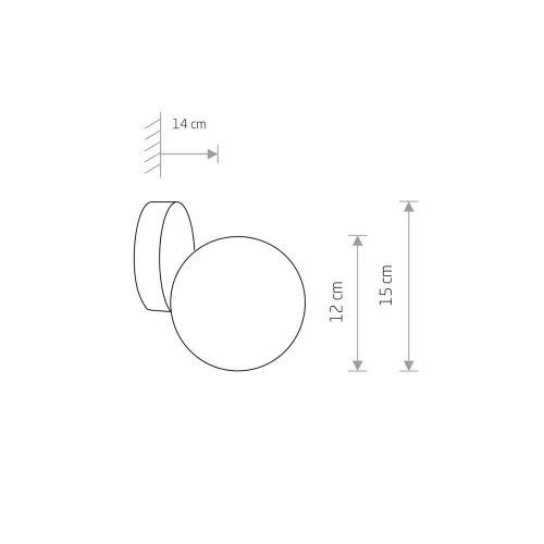 ICE BALL 8126 Nowodvorski Brass G9 IP44 fali lámpa Modern