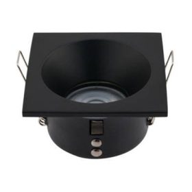   LED süllyesztett mennyezeti fürdőszobai lámpatest DELTA 8370 GU10 IP20/IP54 Fekete Nowodvorski