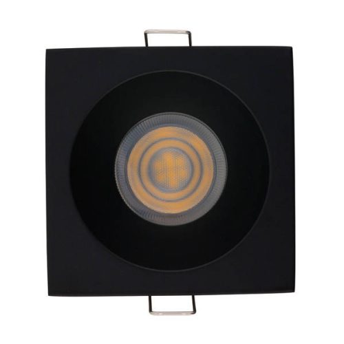 LED süllyesztett mennyezeti fürdőszobai lámpatest DELTA 8370 GU10 IP20/IP54 Fekete Nowodvorski