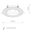 LED süllyesztett mennyezeti fürdőszobai lámpa ECHO 8371 GU10 IP20/IP54 fehér Nowodvorski