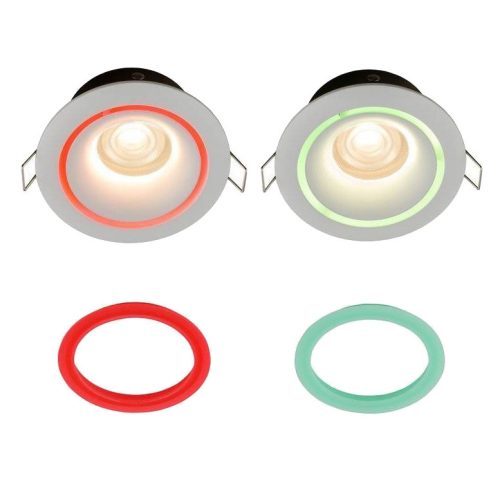 LED süllyesztett mennyezeti fürdőszobai lámpatest FOXTROT 8373 GU10 IP20/IP54 fehér Nowodvorski átfedések