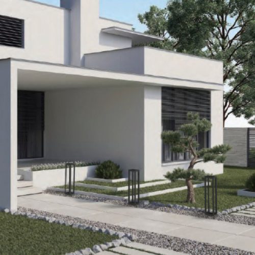 Kültéri kerti lámpa STRUCTURE LED 8145 IP54 13W 3000K Pole Black Nowodvorski