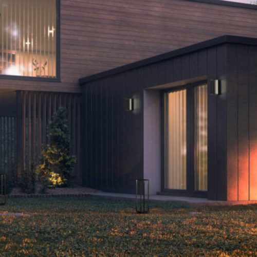 Kerti lámpa Fali lámpa SYMMETRY LED 8176 IP54 7W 3000K Graphite Nowodvorski