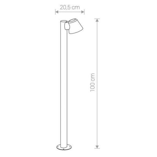 Kültéri kerti lámpa SOUL 9557 GU10 IP44 Grafitoszlop Nowodvorski